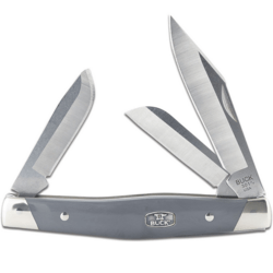 Buck Stockman®, Gray/Nickel Silver BU-0301GYS2 - KNIFESTOCK
