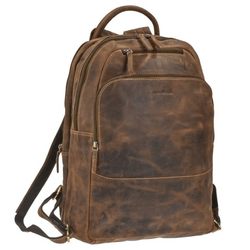 GreenBurry Vintage Leather Rucksack Antique brown 33x43cm - KNIFESTOCK