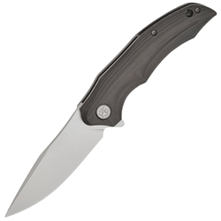 Petrified Fish PFP10 Hairtail Stonewashed K110 Carbon Fiber PFP10CW - KNIFESTOCK