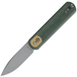 Vosteed Corgi 14C28N Stonewash Green Micarta CG3SVM3 - KNIFESTOCK