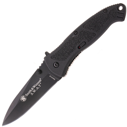 Smith & Wesson Suuri M.A.G.I.C. Assist S.W.A.T./Musta Drop Point Terä/Alumiinikahva PC:llä - KNIFESTOCK