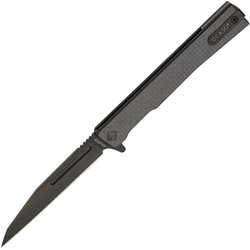 Ocaso Solstice Carbon Fiber + Black / Wharncliffe 8WFB - KNIFESTOCK