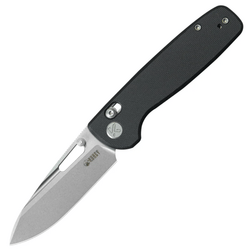 KUBEY Bluff Sandblasted Sandvik 14C28N Blade Black G10 Crossbar lock KU248F - KNIFESTOCK
