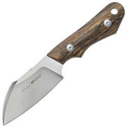 Viper HANDY2 Sheepfoot Satin M390, Bocote Wood, Leather Sheath VT4048BC - KNIFESTOCK