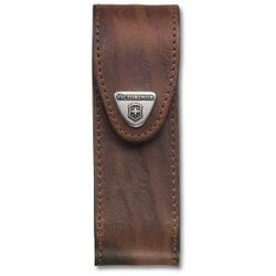 Victorinox 4.0547 Leather Pouch, Brown - KNIFESTOCK