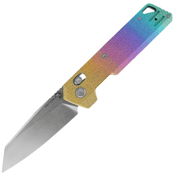 Vosteed Parallel S35VN Stonewash,Iridescent Crackle Titanium - KNIFESTOCK