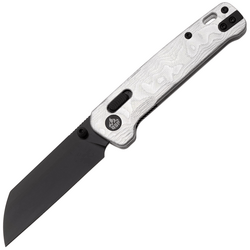 QPS Penguin Glyde 14C28N, schwarz, Griff: G10 mit Aluminiumfolie QS130GL-G2 - KNIFESTOCK
