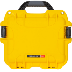 Nanuk 905 Case w/lid org. - w/divider - Yellow - Pro Photo Kit case 905S-060YL-0A0 - KNIFESTOCK