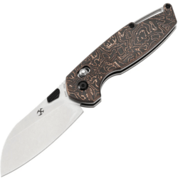 Kansept Model 6 Stonewashed CPM S35VN,Copper CF K1022V2 - KNIFESTOCK