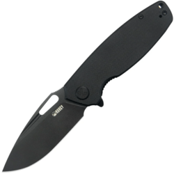 Kubey nôž Tityus Black G10, Blackwash 14C28N - KNIFESTOCK