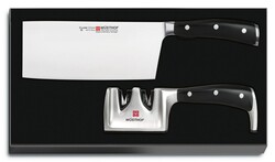 WUSTHOF ensemble couteau de chef chinois et aiguiseur - KNIFESTOCK