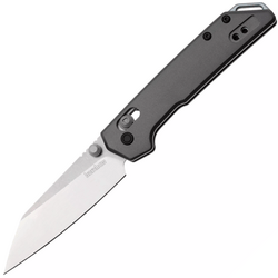 KERSHAW MINI IRIDIUM REVERSE TANTO Satin D2 Gray Aluminium DuraLock K-2051R - KNIFESTOCK
