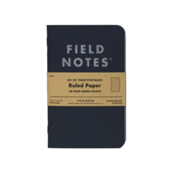 Field Notes Pitch Black Vonalas Jegyzetfüzet 3-csomag FN-34 - KNIFESTOCK