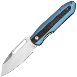 Kansept Thunderhead Stonewashed CPM S35VN, Ti Albastru cu Incrustație Shred CF K1106A3 - KNIFESTOCK