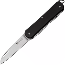 Couteau Pliant Fox-Knives FOX VULPIS Acier Inoxydable N690co Lame Polie, Manche Aluminium Noir FX-V - KNIFESTOCK