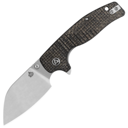 QSP Knife Chefmaster Pocket knife Blade:14C28N, satin, brown micarta, Linerlock QS163-C1 - KNIFESTOCK