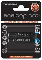 Panasonic Eneloop Pro AAA, HR03, 930mAh, Ni-MH, blister 2 pezzi BK-4HCDE/2BE - KNIFESTOCK