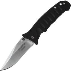 BLACK FOX couteau tactique DROP POINT LAME 440C MANCHE NOIR CAOUTCHOUC NYLON BF-114 - KNIFESTOCK