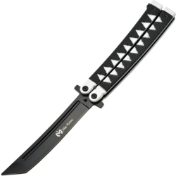 Maxknives P46B Couteau papillon lame acier 3CR13 manche aluminium blanc et noir - KNIFESTOCK