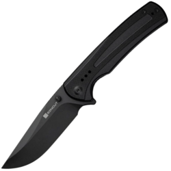 Regnator Black G10 HandleBlack 9Cr18MoV BladeLiner Lock - KNIFESTOCK