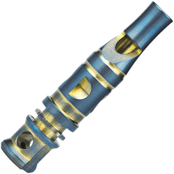 Bestechman Whistle Titanium Blue and gold BM02A - KNIFESTOCK