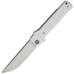 Petrified Fish PFB04 Tena Satin D2 White G10 PFB04WS - KNIFESTOCK