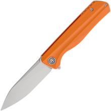 Petrified Fish PF818 Forward Stonewashed D2 Orange G10 PF818OW - KNIFESTOCK