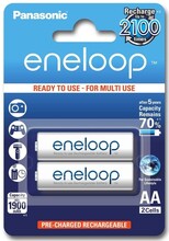 Panasonic Eneloop AA 1900mAh 2pz 3MCCE/2BE - KNIFESTOCK