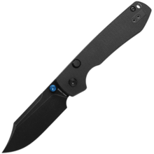 Vosteed Raccoon(TLL&Bowie Blade) 14C28N Black Stonewash Black Micarta A2910 - KNIFESTOCK