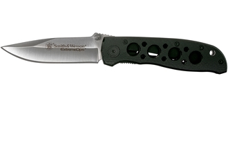 Smith and Wesson Extreme Ops Zwart met Gaten - KNIFESTOCK