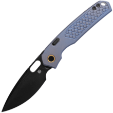 Vosteed Psyop Elmax Black Stonewash Blue Titanium A2205 - KNIFESTOCK