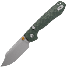 Vosteed Raccoon(TLL&Bowie Blade) 14C28N Stonewash Green Micarta A2911 - KNIFESTOCK
