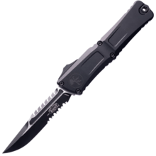 Microtech COMBAT TROODON GEN III INTERCEPTOR BLACK PART SERRATE TACTICAL SIGNATU - KNIFESTOCK