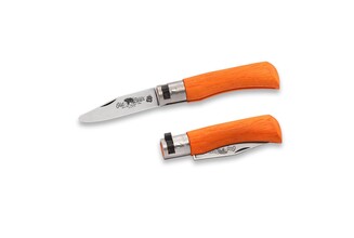 OLD BEAR® - ROZSDAMENTES ACÉL, NARANCS LAMINÁLT MARKOLAT XS 9351/15_MOK - KNIFESTOCK