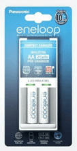 Panasonic Eneloop Oplader BQ-CC50 + 2 x R6/AA Eneloop 2000mAh BK-3MCCE K-KJ50MCC20E - KNIFESTOCK