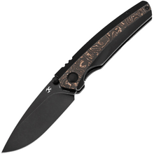 Kansept Raven Blackwash CPM 20CV,Blackwash Ti,Copper CF K2109A3 - KNIFESTOCK