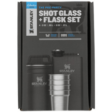 Stanley 10-01883-035 The Pre-Party Shotglass + Flask Set Matte Black - KNIFESTOCK