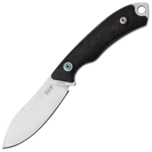 MKM POCKET TANGO 1 – MAGNACUT MUK Satin Fixed bld, MARBLE CARBON FIBER hdl MK PT1-CF - KNIFESTOCK