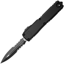 Microtech ULTRATECH GEN III ZPB D/E BLACK PART SERRATE TACTICAL 1122-2T - KNIFESTOCK