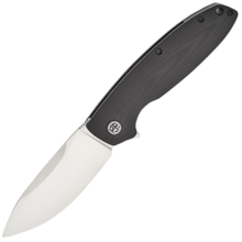 Petrified Fish PFB01 Terra Satin D2 Black G10 PFB01DS - KNIFESTOCK