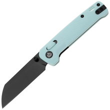 QPS Penguin Glyde 14C28N, nero, Manico: Ice cream blue FRN QS130GL-D2 - KNIFESTOCK