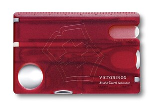 Victorinox SwissCard Nailcare, transparent red 0.7240.T - KNIFESTOCK