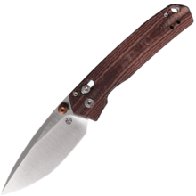 Vosteed Mini Psyop Elmax Satin Maroon Norplex UltreX™ Micarta A2308 - KNIFESTOCK