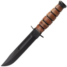 KA-BAR Short USMC Leather Sheath, str edge 1250 - KNIFESTOCK