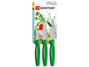 WUSTHOF 3 darabos készlet, zöldségvágó kés, zöld - KNIFESTOCK