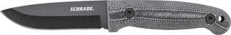 Schrade Medium Fixed Blade, Oțel Carbon Înalt 1095, Mâner Micarta, Teacă Termoplastică cu Tijă de Fo - KNIFESTOCK