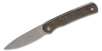CIVIVI Stylum Front Flipper Ciemnozielona Micarta Szary Stonewashed C20010B-C - KNIFESTOCK