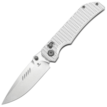 TENABLE KNIVES Eaglestrike Stonewashed Nitro-V 0.118" / 3.0mm Silver Anodized Aluminum T1095V4 - KNIFESTOCK