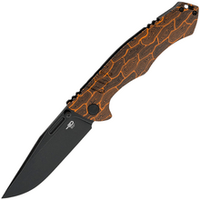 Bestech KEEN II S35VN, Black Stonewashed, Black orange G10+Titanium, Black+Orange BT2301F - KNIFESTOCK