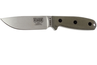 ESEE Knives Modèle 4 Inox 440C 4P-MB-SS avec étui + clip et MOLLE-back - KNIFESTOCK